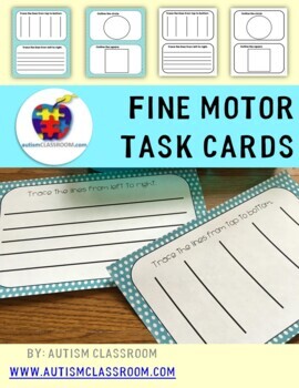 Autism, Special Education, Kindergarten- Fine Motor Task Cards