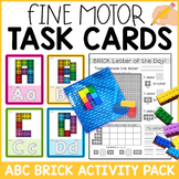 Fine Motor Task Cards: ABC Brick Activity Pack