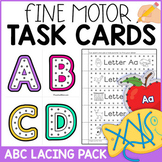 Fine Motor Task Cards: ABC Lacing Activity Pack