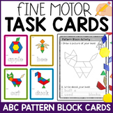 Fine Motor Task Cards: Alphabet Pattern Block Activities