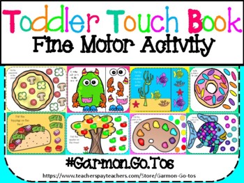 Preview of Fine Motor Toddler Book - At Home Learning
