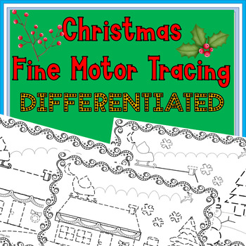 Preview of Draw and Color a  Christmas Picture Differentiated Printable