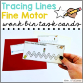 Fine Motor Tracing Lines Work Bin Task Cards | Centers for