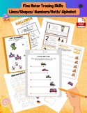 Fine Motor Tracing Skills / Lines/Shapes/ Numbers/Math/ Al