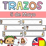 Fine Motor Tracking Skills 5 de Mayo. Strokes. Trazos. Dra