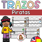 Fine Motor Tracking Skills Pirate / Strokes Trazos Motrici