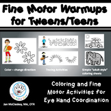 Fine Motor Warm-ups Bundle for Tweens and Teens for Eye Ha