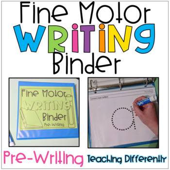 Preview of Fine Motor Worksheets Binder - Pre-Writing Level
