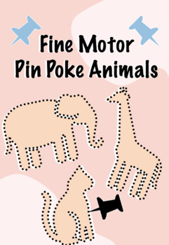 Preview of Fine motor push pin poke activity