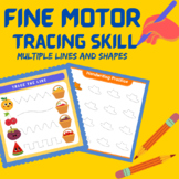 Fine motor tracing skill / Prewriting lines and shapes for Pencil control