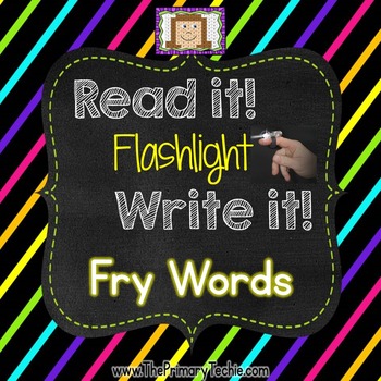 Preview of Finger Flashlight Fry Words