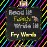 Finger Flashlight Fry Words