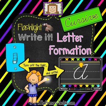 Preview of Finger Flashlight Handwriting CURSIVE