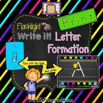 Preview of Finger Flashlight Handwriting PRINT