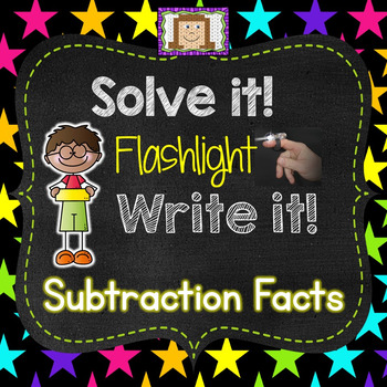 Preview of Finger Flashlight Subtraction Facts