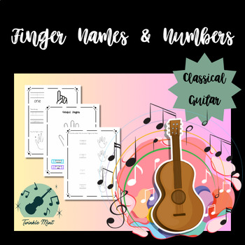 Preview of Finger Number Workbook for Classical Guitar