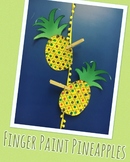 Finger Paint Pineapple Craft
