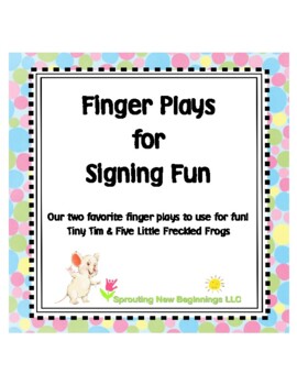 Preview of American Sign Language (ASL) ~Finger Plays for Signing