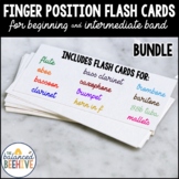 Band Fingering Flash Cards BUNDLE