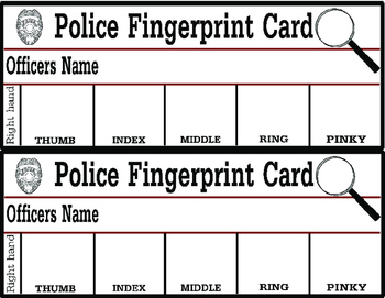 Printable Fingerprint Chart