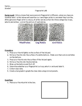 Preview of Finger Print Lab