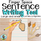Finger Space Tool for Sentence Writing