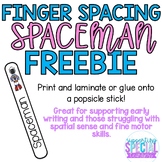 Finger Spacing for Early Writing Skills. Visual Support & 