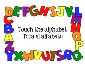 Alphabet finger tracing book