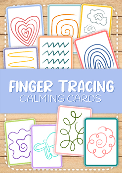 Preview of Finger Tracing Calming Cards