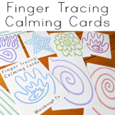 Finger Tracing Calming Cards, Meditation Calm Down Activity