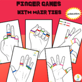 Finger games with hair ties! Fine motor skills printable t