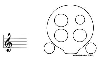 Preview of Blank Fingering Chart 6 Hole Ocarina