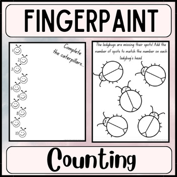 Preview of Fingerpaint Counting to 10 | Dot Painting | Art Activity