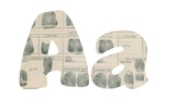 Fingerprint Bulletin Board Letters for Forensic Science