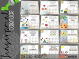 Fingerprint Calendar {Editable} Parent Christmas Gift