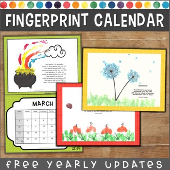 Preview of Fingerprint Calendar (up to January 2026)