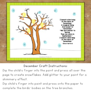 Handprint Winter Tree with Snowy Fingerprints - Fun-A-Day!