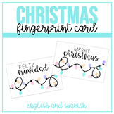 Fingerprint Christmas Card