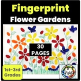 Fingerprint Flower Garden Unit: Google Slides & PDF File i