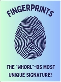 Fingerprints Classroom Poster for Forensics
