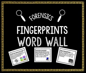 Preview of Fingerprints Word Wall