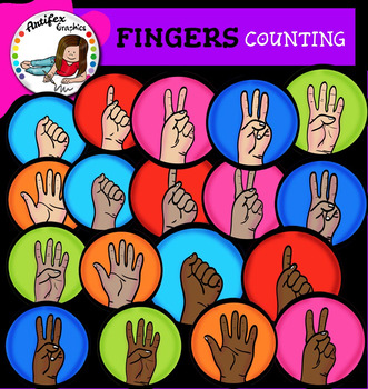 Preview of Fingers Counting Clip Art clip art