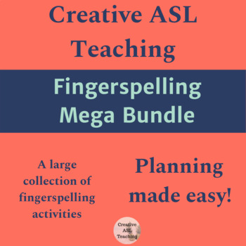 Preview of Fingerspelling Mega Bundle - Resources for All Levels