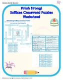Finish Strong! Suffixes Crossword Puzzles Worksheet
