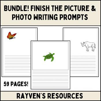 Finish The Picture & Photo Writing Prompts BUNDLE! | TPT