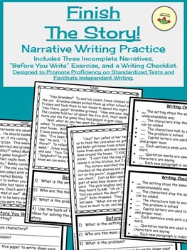 Preview of Finish The Story - Narrative Writing Practice