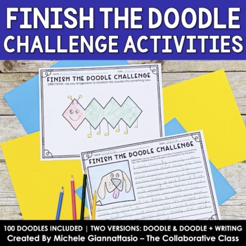 Preview of Finish the Doodle Challenge | Think Outside the Box Brain Break | Early Finisher