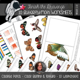 Finish the Drawing Colored Pencil Blending Worksheets - BU