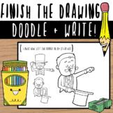 Finish the Drawing / Doodle + Write - 60+ Prompts: