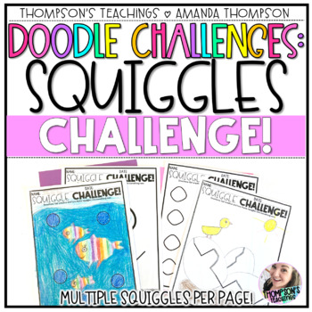 Preview of Finish the Drawing - Think Outside the Box Doodle Challenge - NO PREP PRINTABLES